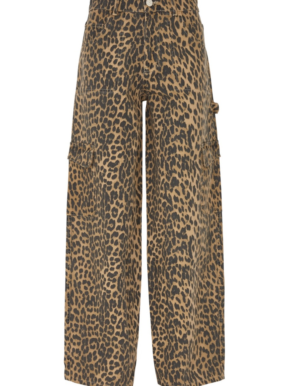 DM Leopard Print Cargo Jean - Picture 3 of 3